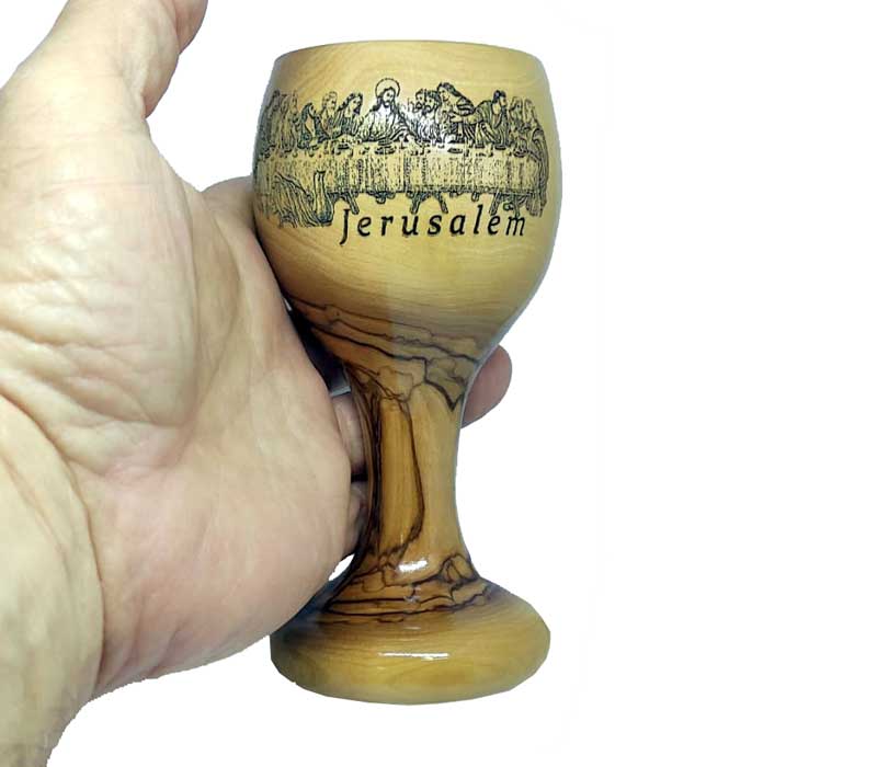 Chalice | Last Supper | Olive wood