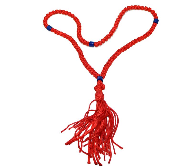 Red knotted Prayer Rope