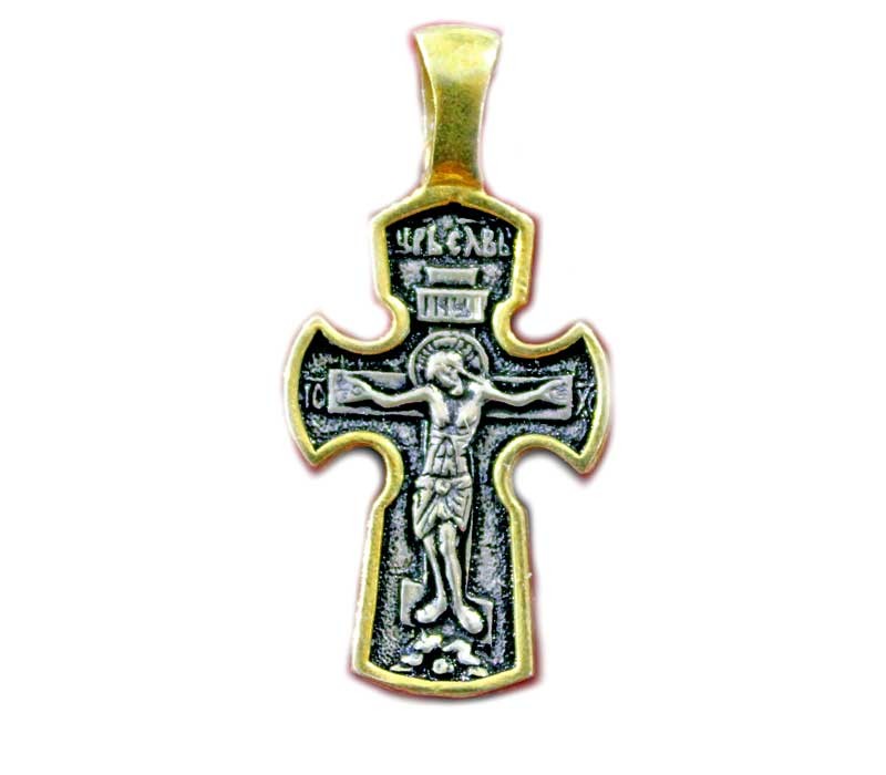 Crucifix & Lord's Prayer pendant | 32 mm
