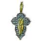 Special Crucifix pendant | silver and gold | 38 mm