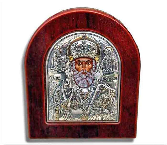 St. Nicolas - Silver Icon