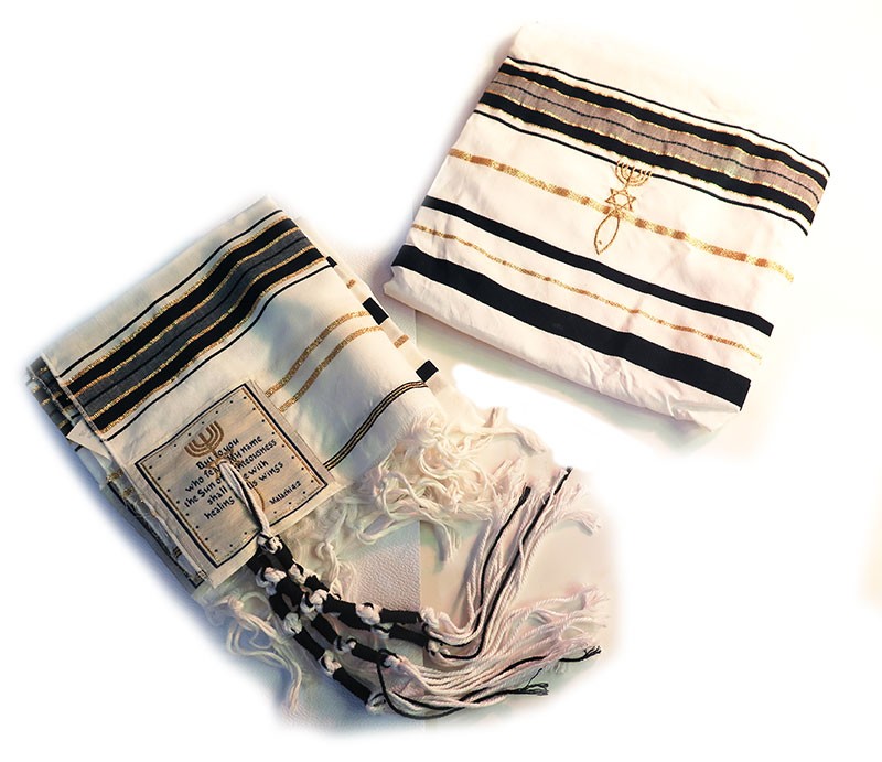 Messianic "ישוע" symbol Talith - Prayer Shawl