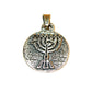 silver pendant - Menorah