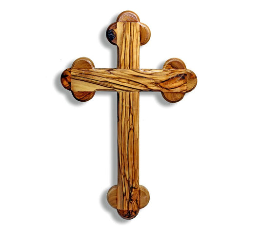 Olive wood Cross 25 cm - Latin