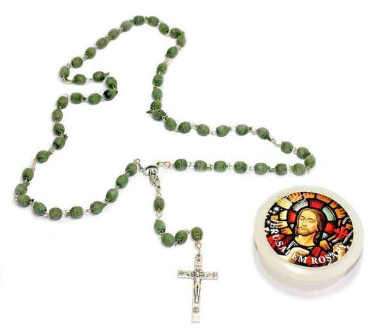 Mint beads rosary