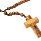 rosary with Jerusalem soil