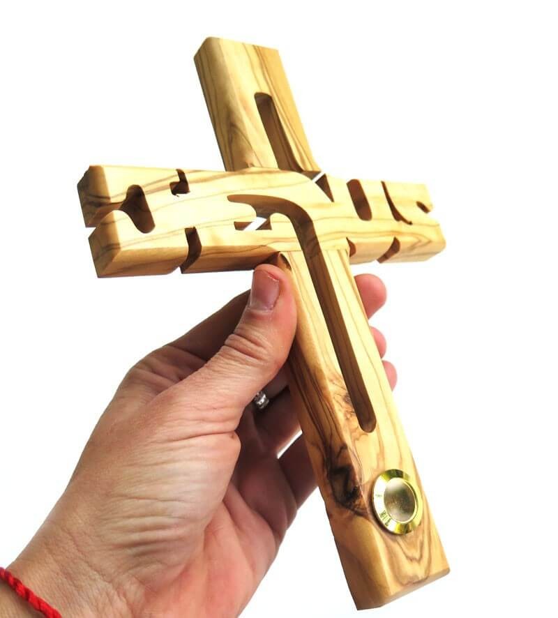 Jesus Cross & soil from Jerusalem