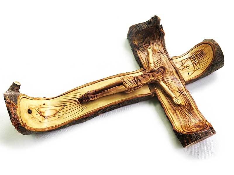 Olive wood Cross 100% Natural 2 | 15 inches