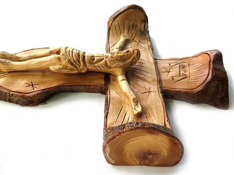 Olive wood Cross 100% Natural 3 | 15 inches