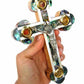 Mother of Pearl Crucifix | olive wood 18 cm