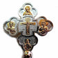 Crucifix plated Silver 23 cm