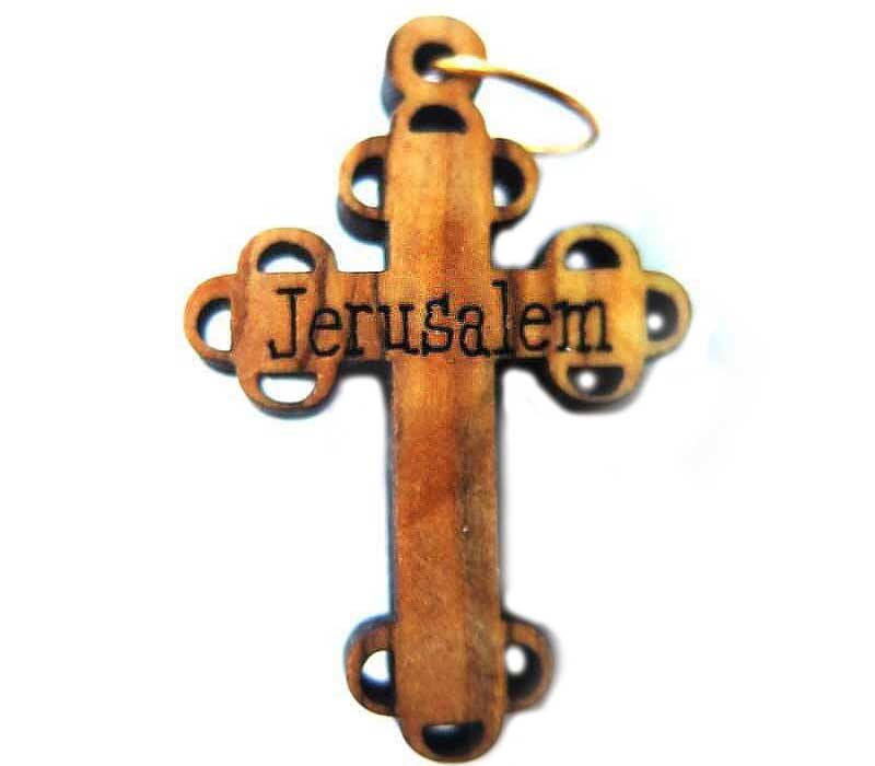 10 Crosses Olive Wood