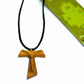 Tau Cross pendant  - 2 - Olive wood