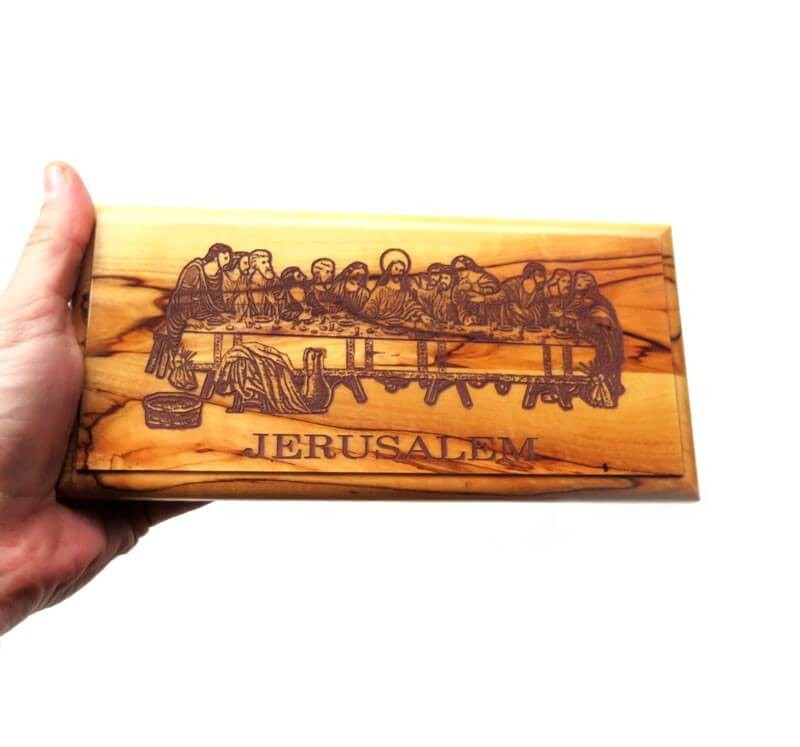 Last Supper Plaque-Olive wood
