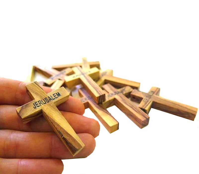 10 Crosses-olive wood