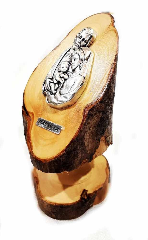 Holy Family | olive wood base
