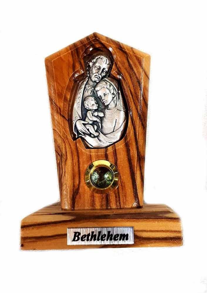 Holy Family | olive wood base