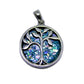 Tree of life  Silver pendant with Roman Glass