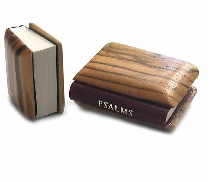 Book of Psalms Olive wood cover