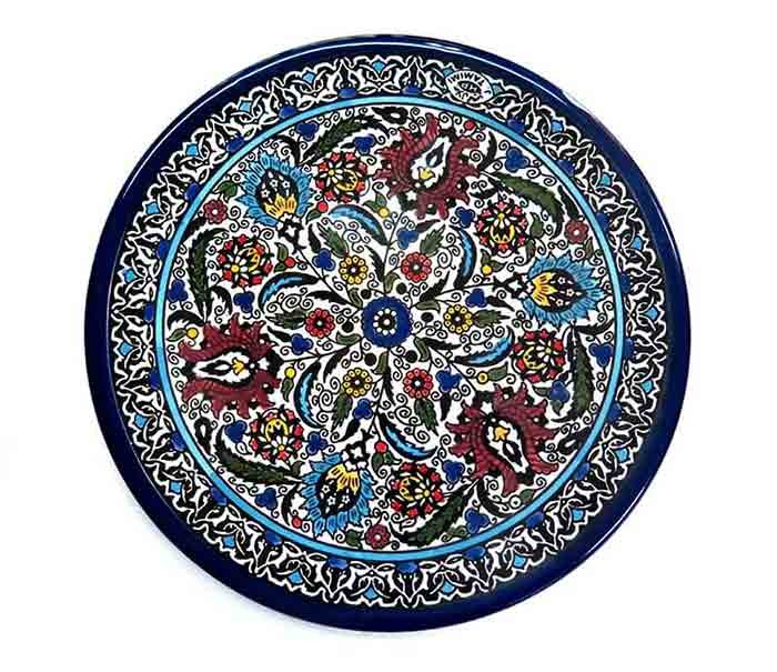 Wall Plate - Armenian ceramic  - flowers 2