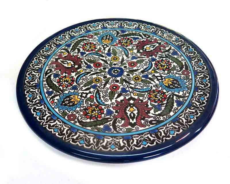 Wall Plate - Armenian ceramic  - flowers 2