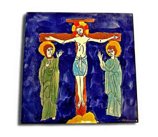 The Crucifixion | Armenian ceramic tile