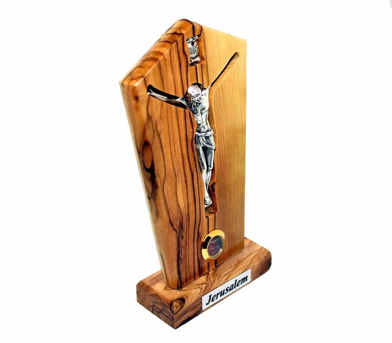 Holy Family | 13 cm olive wood base