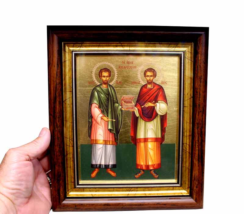 Saints Athanasios and Cyril Icon