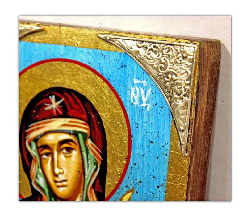 Mother Mary 7 swords Icon | Silver