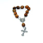one decade rosary & Jerusalem cross