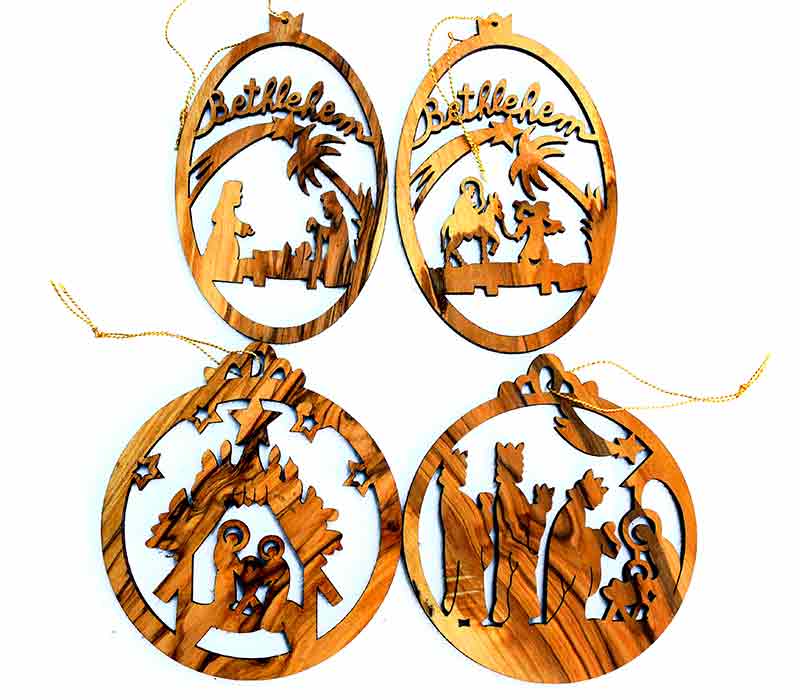 Christmas ornaments 4 pieces set