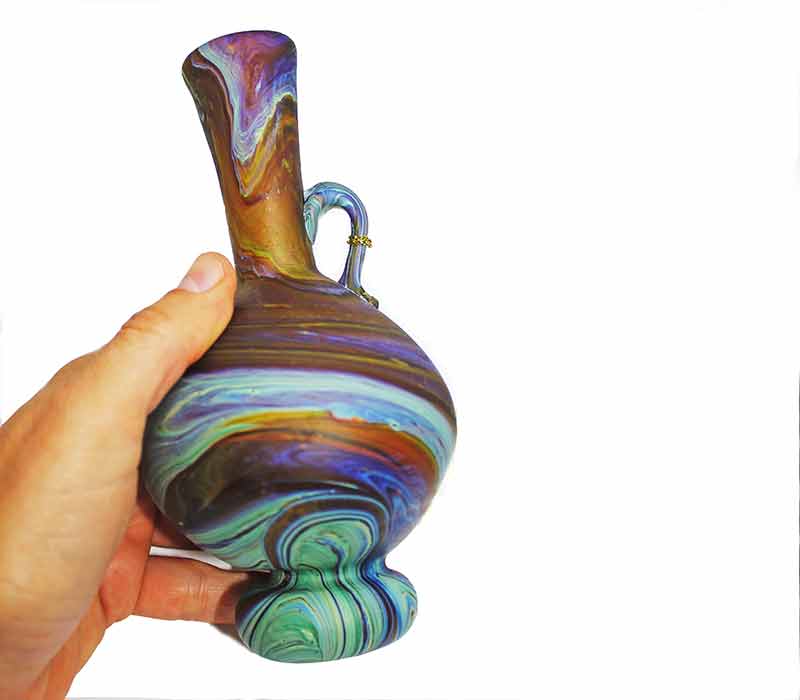 Glass vase Phoenician style-15