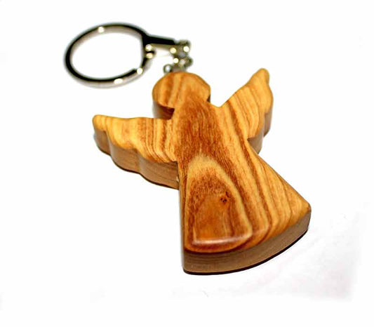Angel  olive wood - Key chain