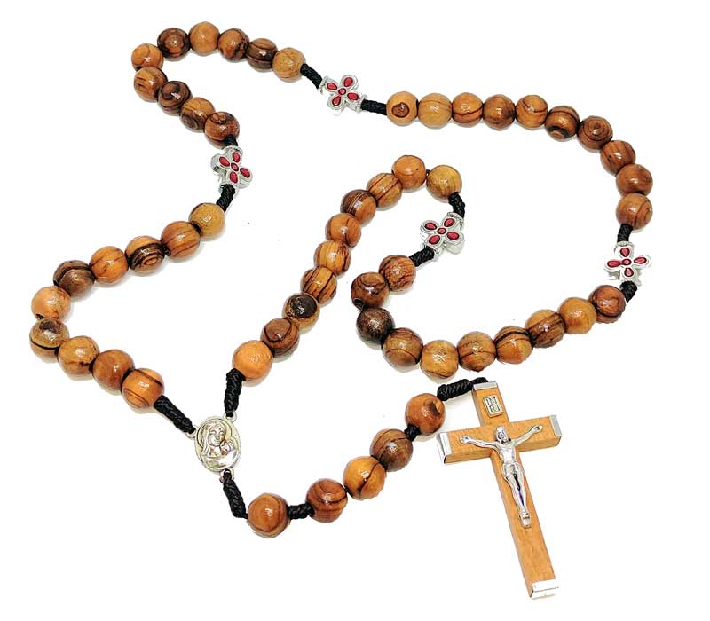 Wood Rosary Crucifix 