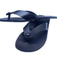 Navy blue sandal on a white background