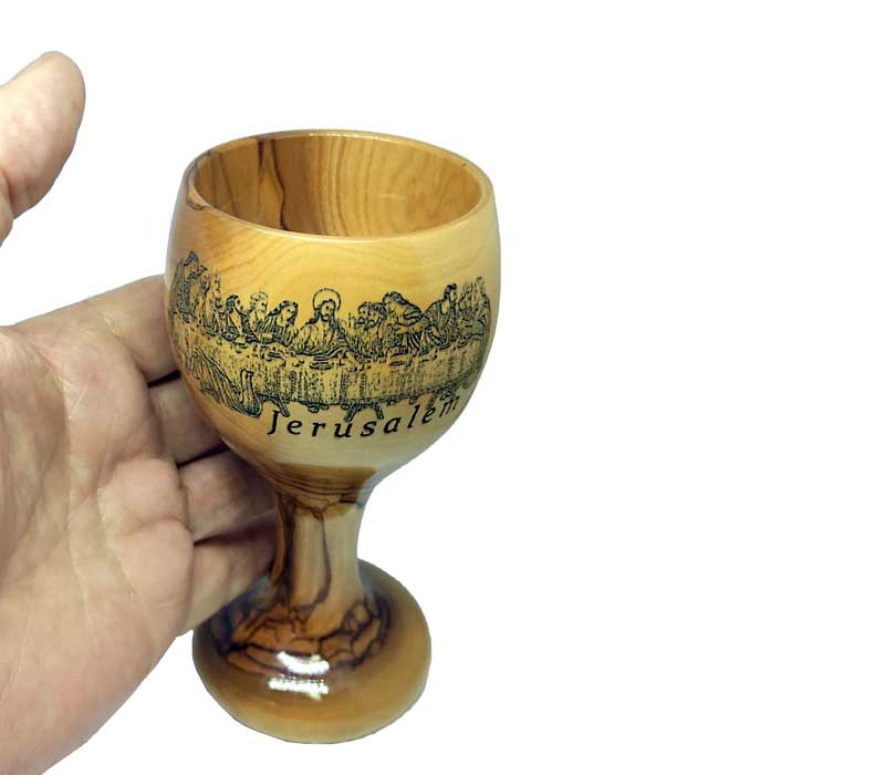 Chalice | Last Supper | Olive wood