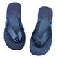 Pair of Black flip-flops on a white background