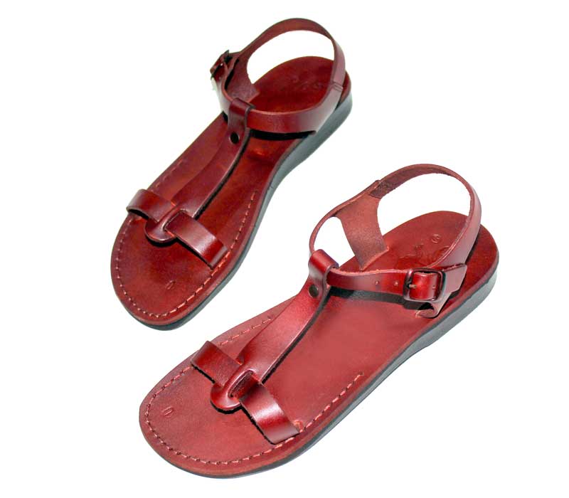 Red sale jesus sandals