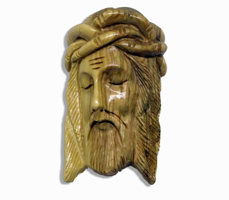 Jesus Face- Bethlehem Olive-Wood