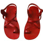 grounding sandals 6 red