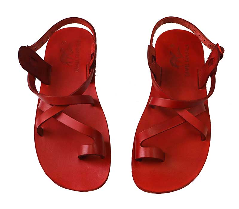 grounding sandals 6 red