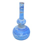 Blue marbled vase on a white background