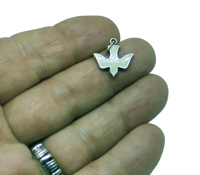 Holy Spirit white enamel