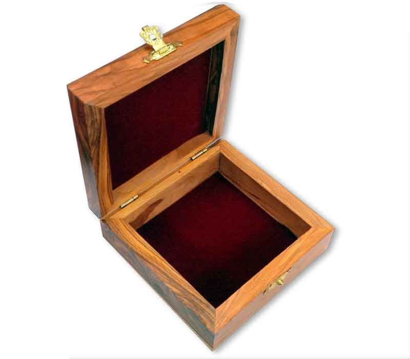 Jewelry box | olive wood & ceramic