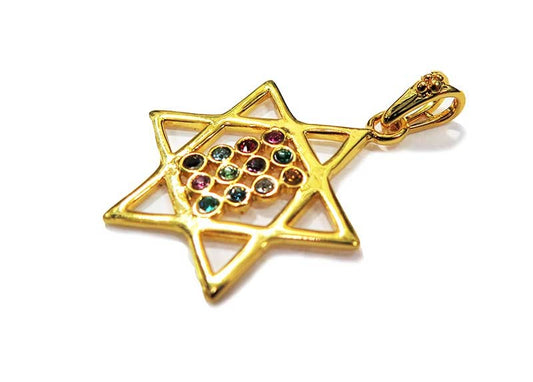 David Star pendant with Hoshen stones