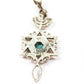 Grafted In | Silver  & Gold pendant with Roman Glass