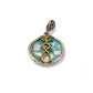 Grafted In | Silver& Gold pendant with Roman Glass