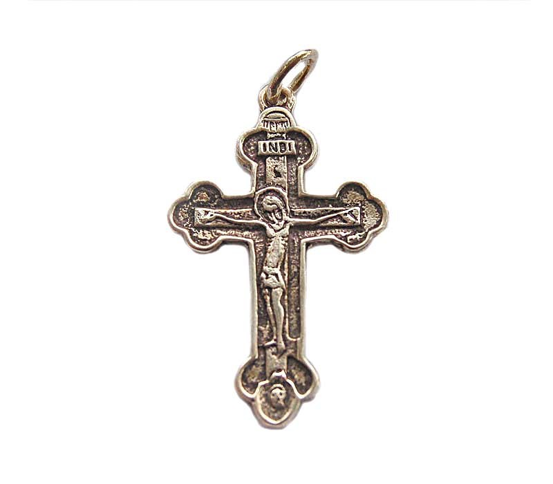 Silver Orthodox Crucifix