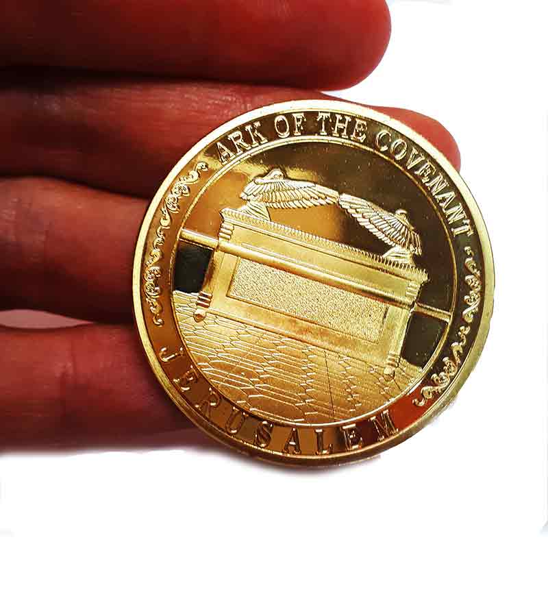 Second temple - coin - Gold plated