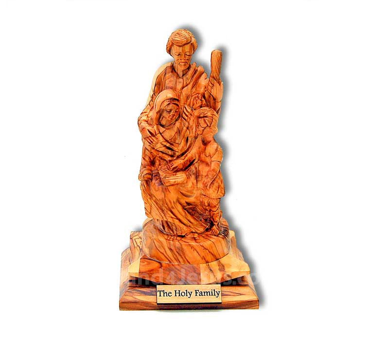 The Holy Family | 8 inches | olive wood